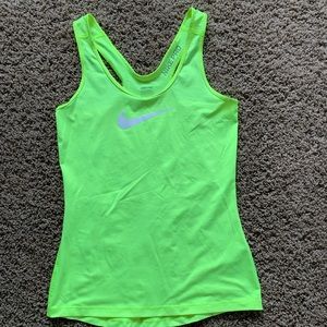 COPY - Nike neon yellow tank